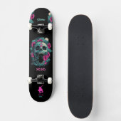 Het skateboard "Originally Girl" met Skull (Voorkant)