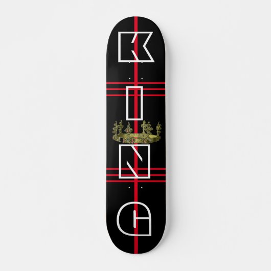 Het Skateboard van het Ontwerp van de koning voor (Voorkant)