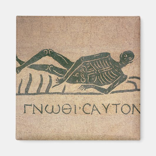 Het skelet met de titel 'Know' Magneet (Voorkant)