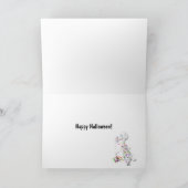 Het Skelet van Halloween behandelt (fotolijst) Kaart (Binnen)