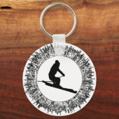 HET SKIËNTEN WORDT GENOEMD SLEUTELHANGER (Voorkant)