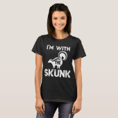 Het Skunk Halloween Funny Costume T-shirt (Voorkant volledig)