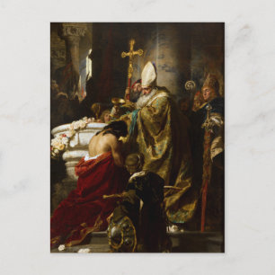 Het slaafse Vajk van Gyula Benczúr (1875) Briefkaart