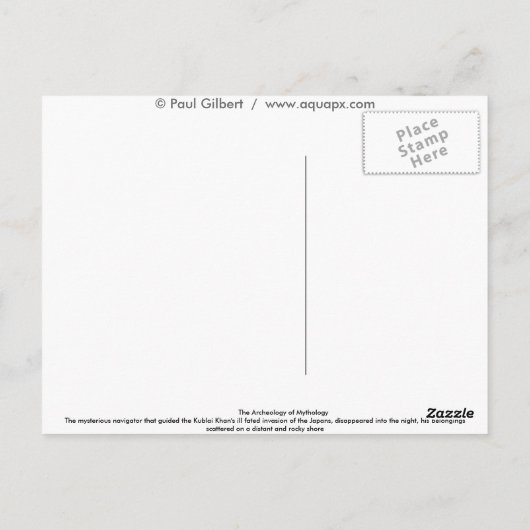 Het slaan briefkaart (Achterkant)