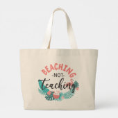 Het slaan niet onderwijzen grote tote bag (Achterkant)