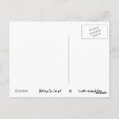 Het slaan van het Doel Briefkaart (Achterkant)