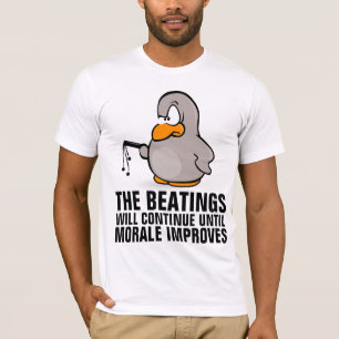 Het slaan zal doorgaan tot de morale verbetert, BO T-shirt