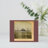 Het slagschip Maine Stereoview Briefkaart (Staand voorkant)