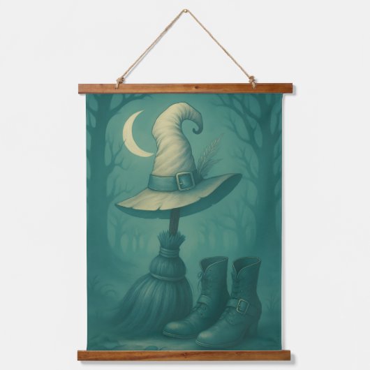 Het slagveld van de heksen hangend wandkleed (Voorkant)