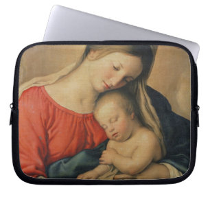 Het Slapende Christus Kind (olie op doek) Laptop Sleeve