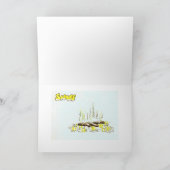 Het slechte Wenskaart van het Kat Feestdagen Kaart (Binnen)