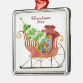 Het Sleigh Ornament van de Kerstman (Links)