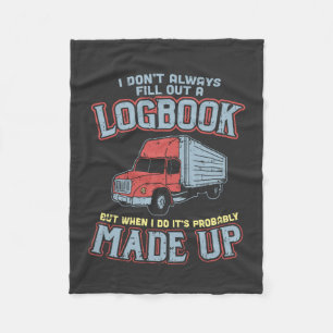 Het slepen - ik vul niet altijd een Logboek Fleece Deken