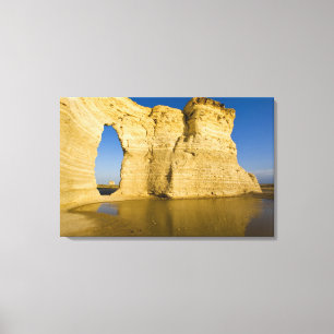 Het sleutelgat van de Monument Rocks ook bekend al Canvas Afdruk