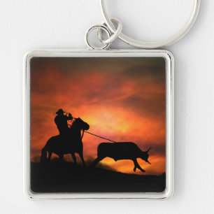 Het Sleutelhanger van Roping van de cowboy