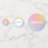 Het slijmtijd-regenboogfeest confetti (Achterkanten)