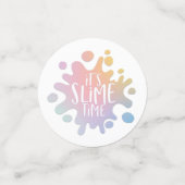 Het slijmtijd-regenboogfeest confetti (Kleine voorkant)