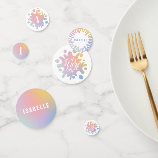 Het slijmtijd-regenboogfeest confetti (Groep)