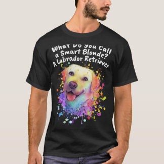 Het slimme Blonde van de Vraag een het Dodethema v T-shirt