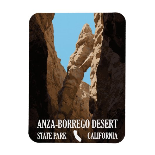 Het slot - Anza-Borrego Desert State Park Magnet Magneet (Verticaal)