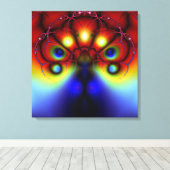 Het sluiten van van het Schaduwen Wrapped Canvas (Insitu (Houten vloer))