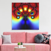 Het sluiten van van het Schaduwen Wrapped Canvas (Insitu (Woonkamer))