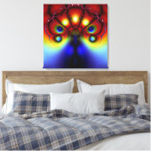 Het sluiten van van het Schaduwen Wrapped Canvas (Insitu (Slaapkamer))