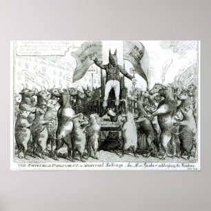 Het Smithfield parlement: Universal Suffrage Poster
