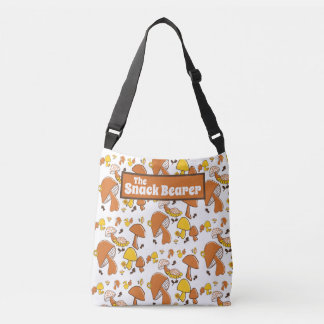 Het Snack Drager Retro Paddenstoelenpatroon Crossbody Tas