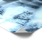 Het sneeuwt in het kasteel | AI Art Poster (Hoek)