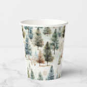 Het sneeuwt op brandbomen - papieren bekers (Achterkant)