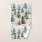 Het sneeuwt op sparrenbomen - bad handdoek (Handdoek)