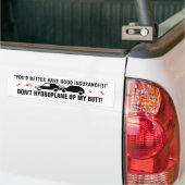 HET SNELLE RIJDEN VAN DE RAINONCIDENTEN STUPTE MEN BUMPERSTICKER (Op Truck)