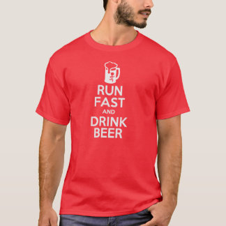 Het Snelle t-shirt van de Bier van de looppas en v