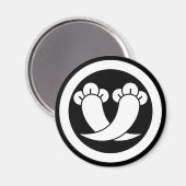 Het snijden kruipt kleppen in cirkel magneet (Voorkant / Achterkant)