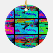 Het snijden van de Ramp - Stunt Scooter Rider Keramisch Ornament (Achterkant)