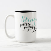 Het snoeien pillen om de Bills te betalen Tweekleurige Koffiemok (Links)