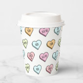 Het Snoep van de Sarcastische Valentijn Papieren Bekers (Links)