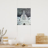 Het Snow Queen's Palace van Edmund Dulac Poster (Keuken)