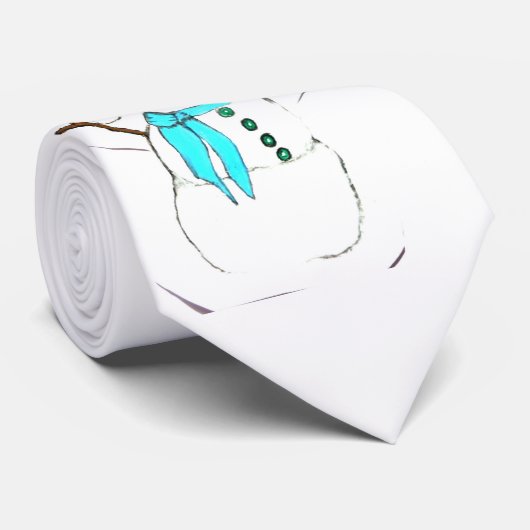 HET SNOWMAN-stropdas Stropdas (Opgerold)