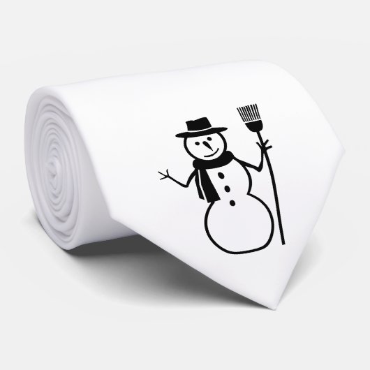 HET SNOWMAN-stropdas Stropdas (Opgerold)