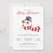 Het Snowman™ Winter Baby shower bevroeden Kaart (Voorkant)