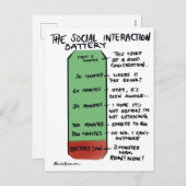 Het Social Interaction Battery Briefkaart (Voorkant / Achterkant)