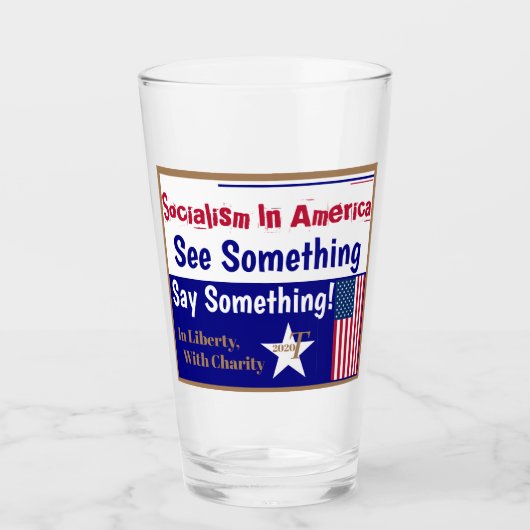 Het socialisme in Amerika ziet iets zeggen Glas (Voorkant)