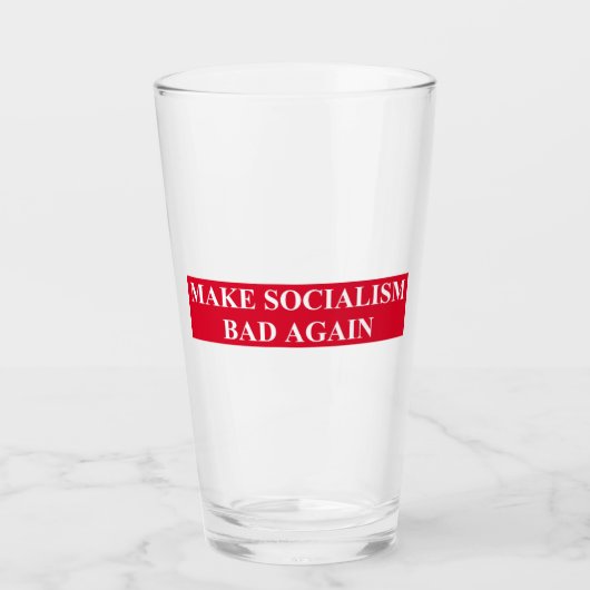 Het socialisme weer slecht maken glas (Voorkant)