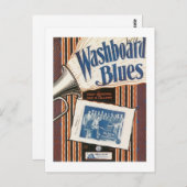 Het  Songbook-Hoesje Wasbord Briefkaart (Voorkant / Achterkant)