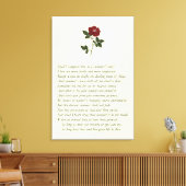 Het Sonnet van Shakespeare # 18 Canvas Afdruk (Insitu (Woonkamer))