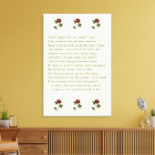 Het Sonnet van Shakespeare # 18 Canvas Afdruk (Insitu (Woonkamer))