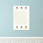 Het Sonnet van Shakespeare # 18 Canvas Afdruk (Insitu (Houten vloer))