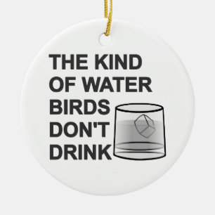 Het soort watervogels Drink niet Keramisch Ornament